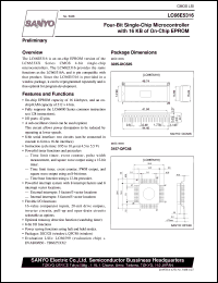 datasheet for LC66E5316 by SANYO Electric Co., Ltd.