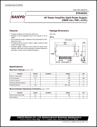 datasheet for STK4050II by SANYO Electric Co., Ltd.