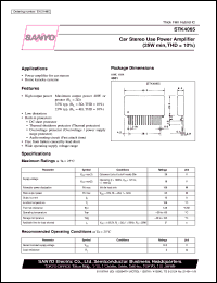 datasheet for STK4065 by SANYO Electric Co., Ltd.