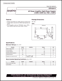 datasheet for STK4241V by SANYO Electric Co., Ltd.