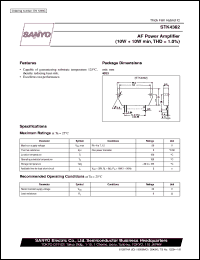 datasheet for STK4362 by SANYO Electric Co., Ltd.