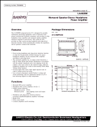 datasheet for LA4820M by SANYO Electric Co., Ltd.