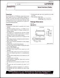 datasheet for LC73701M by SANYO Electric Co., Ltd.