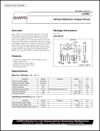 datasheet for LA7841 by SANYO Electric Co., Ltd.