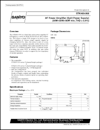 datasheet for STK400-090 by SANYO Electric Co., Ltd.