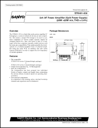 datasheet for STK401-030 by SANYO Electric Co., Ltd.