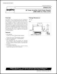 datasheet for STK401-070 by SANYO Electric Co., Ltd.