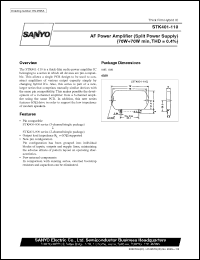 datasheet for STK401-110 by SANYO Electric Co., Ltd.