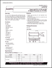 datasheet for LA7577N by SANYO Electric Co., Ltd.