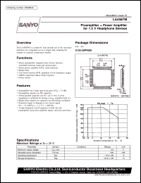 datasheet for LA4587M by SANYO Electric Co., Ltd.