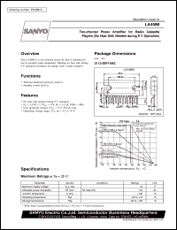 datasheet for LA4598 by SANYO Electric Co., Ltd.