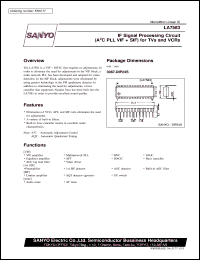 datasheet for LA7583 by SANYO Electric Co., Ltd.