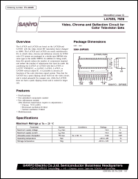 datasheet for LA7625 by SANYO Electric Co., Ltd.