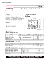 datasheet for LA7833 by SANYO Electric Co., Ltd.