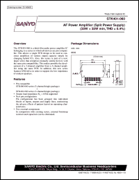 datasheet for STK401-060 by SANYO Electric Co., Ltd.