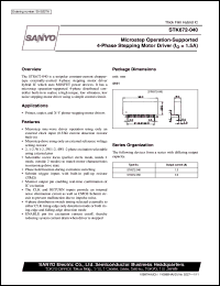 datasheet for STK672-040 by SANYO Electric Co., Ltd.