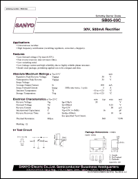 datasheet for SB05-03C by SANYO Electric Co., Ltd.