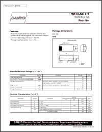 datasheet for SB16-04LHP by SANYO Electric Co., Ltd.