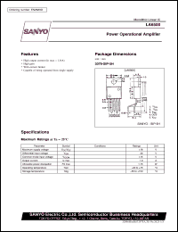 datasheet for LA6500 by SANYO Electric Co., Ltd.