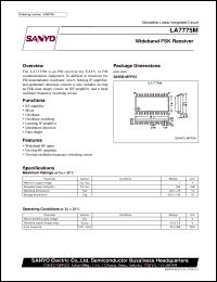 datasheet for LA7775M by SANYO Electric Co., Ltd.