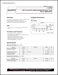 datasheet for LA1185 by SANYO Electric Co., Ltd.