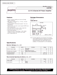 datasheet for LA4182 by SANYO Electric Co., Ltd.