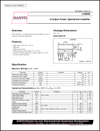 datasheet for LA6520 by SANYO Electric Co., Ltd.