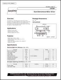 datasheet for LB1651 by SANYO Electric Co., Ltd.
