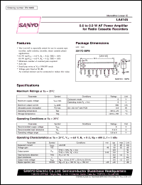 datasheet for LA4145 by SANYO Electric Co., Ltd.