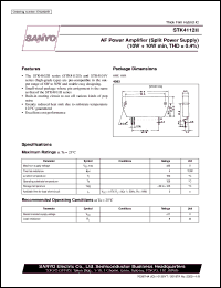datasheet for STK4112II by SANYO Electric Co., Ltd.