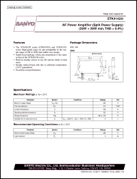 datasheet for STK4142II by SANYO Electric Co., Ltd.