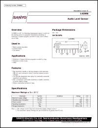 datasheet for LA2000 by SANYO Electric Co., Ltd.