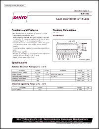 datasheet for LB1412 by SANYO Electric Co., Ltd.