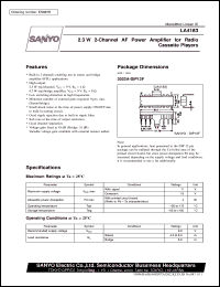 datasheet for LA4183 by SANYO Electric Co., Ltd.