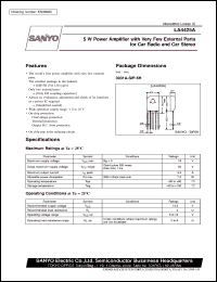 datasheet for LA4425A by SANYO Electric Co., Ltd.