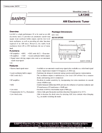 datasheet for LA1245 by SANYO Electric Co., Ltd.