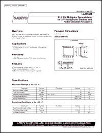 datasheet for LA3335M by SANYO Electric Co., Ltd.