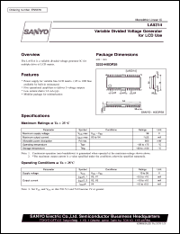 datasheet for LA5314 by SANYO Electric Co., Ltd.