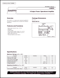 datasheet for LA6523 by SANYO Electric Co., Ltd.