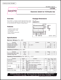 datasheet for LA7220 by SANYO Electric Co., Ltd.