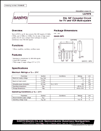 datasheet for LA7975 by SANYO Electric Co., Ltd.