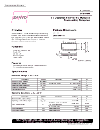 datasheet for LV3403M by SANYO Electric Co., Ltd.