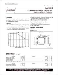 datasheet for LA4585M by SANYO Electric Co., Ltd.