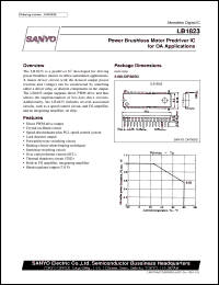 datasheet for LB1823 by SANYO Electric Co., Ltd.