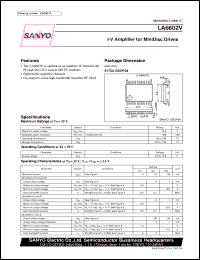 datasheet for LA6602V by SANYO Electric Co., Ltd.