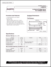 datasheet for LA6541D by SANYO Electric Co., Ltd.