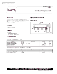 datasheet for LA7890 by SANYO Electric Co., Ltd.