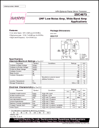 datasheet for 2SC4673 by SANYO Electric Co., Ltd.