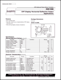 datasheet for 2SD1908 by SANYO Electric Co., Ltd.