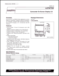 datasheet for LC74772V by SANYO Electric Co., Ltd.